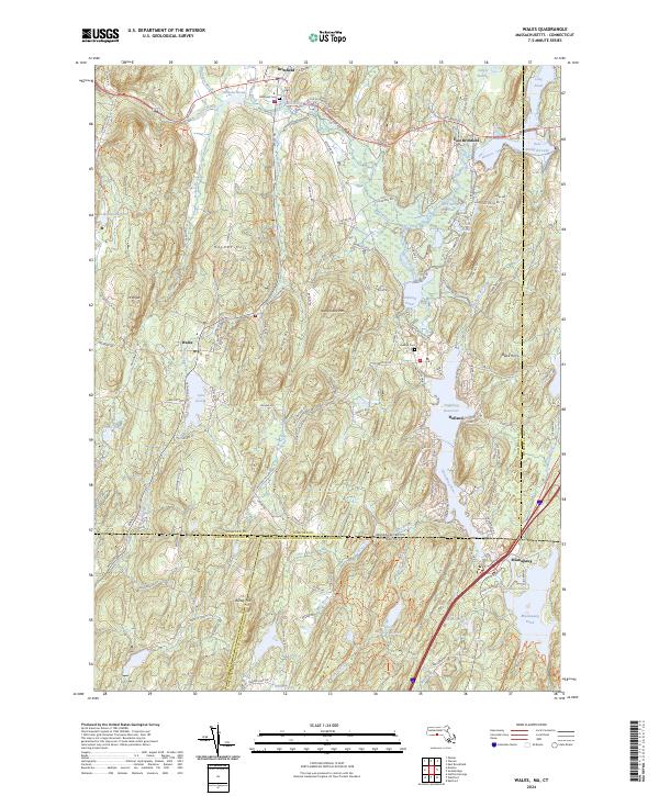 US Topo 7.5-minute map for Wales MACT – American Map Store