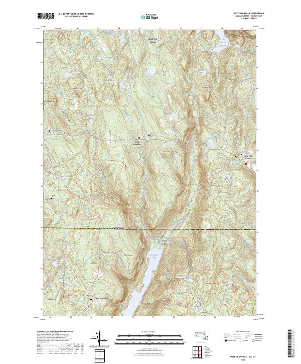 Mact Map US Topo 7.5-minute map for West Granville MACT – American Map Store