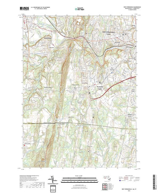 Mact Map US Topo 7.5-minute map for West Springfield MACT – American Map Store