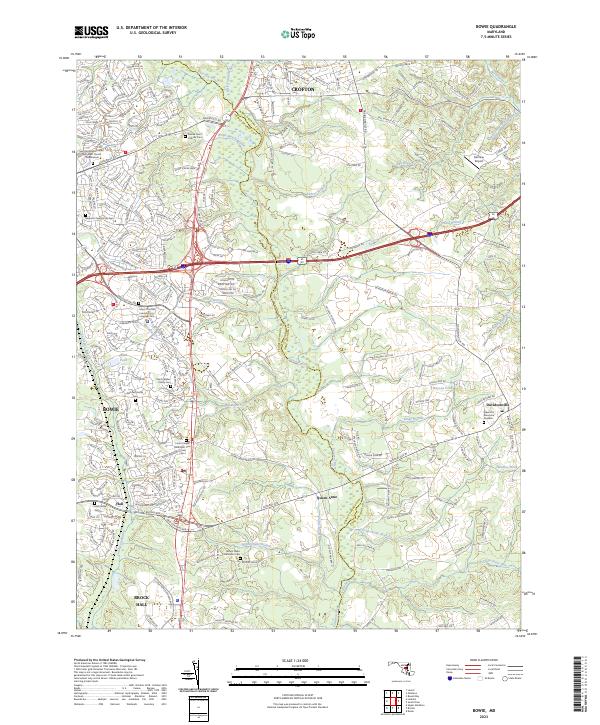 US Topo 7.5-minute map for Bowie MD