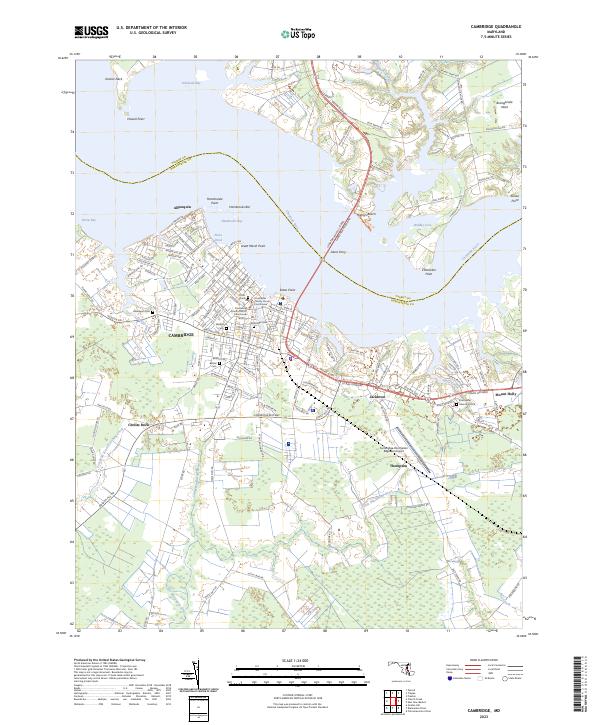 US Topo 7.5-minute map for Cambridge MD