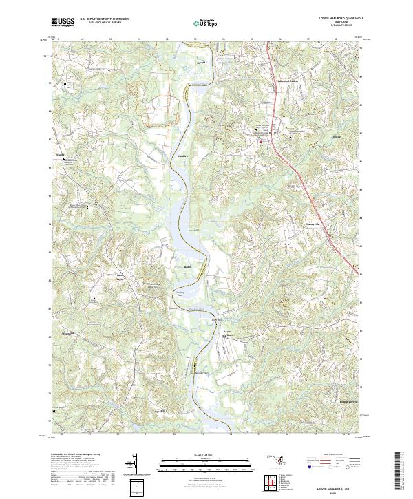 US Topo 7.5-minute map for Lower Marlboro MD