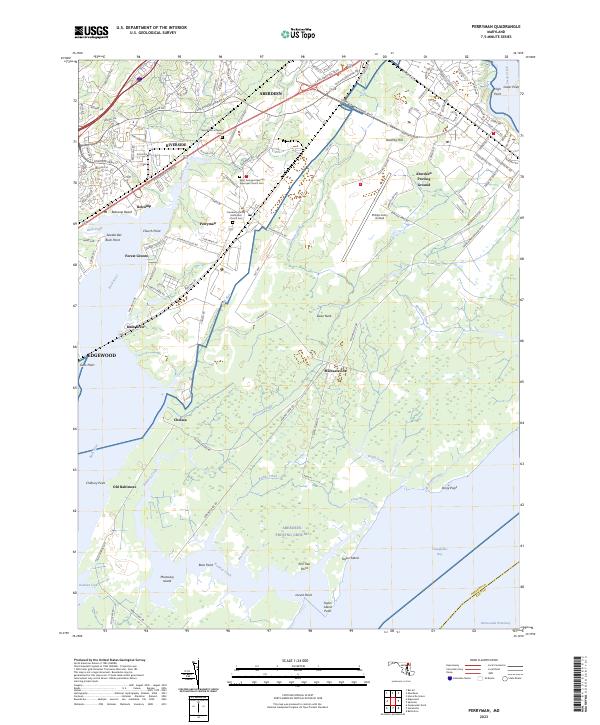 US Topo 7.5-minute map for Perryman MD