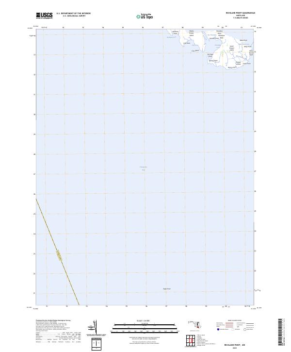US Topo 7.5-minute map for Richland Point MD