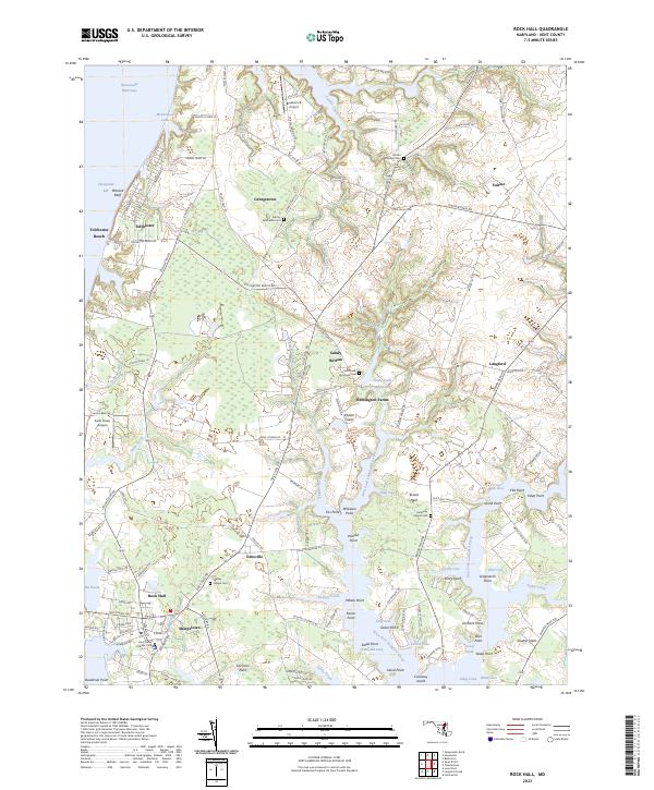 US Topo 7.5-minute map for Rock Hall MD