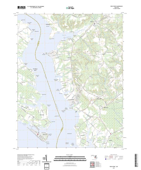 US Topo 7.5-minute map for Rock Point MD