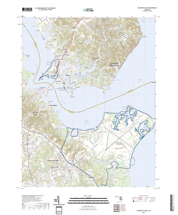 US Topo 7.5-minute map for Solomons Island MD