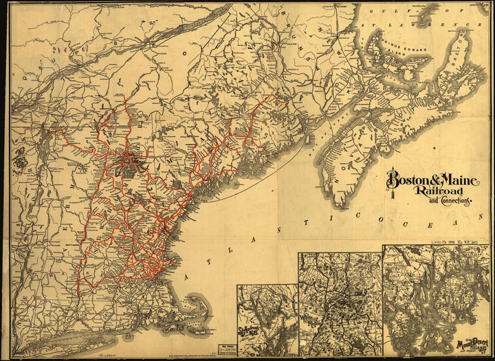 Boston &amp; Maine Railroads and Connections, 1898