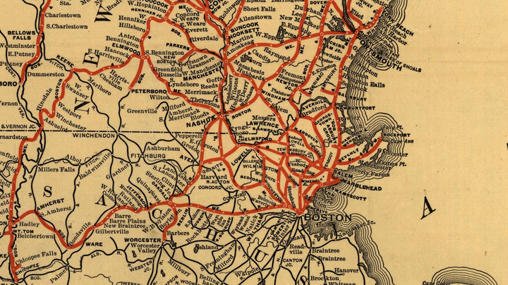 Boston &amp; Maine Railroads and Connections, 1898