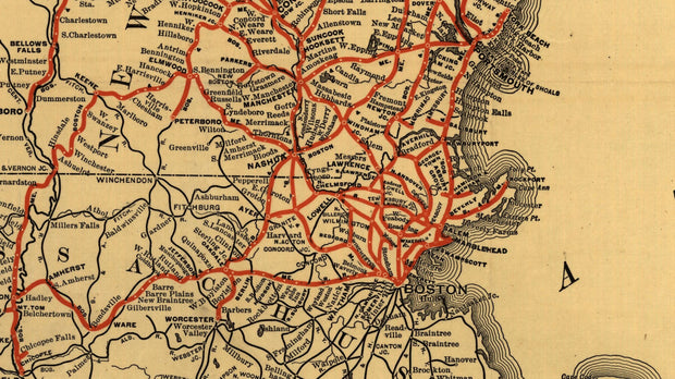 Boston & Maine Railroads and Connections, 1898