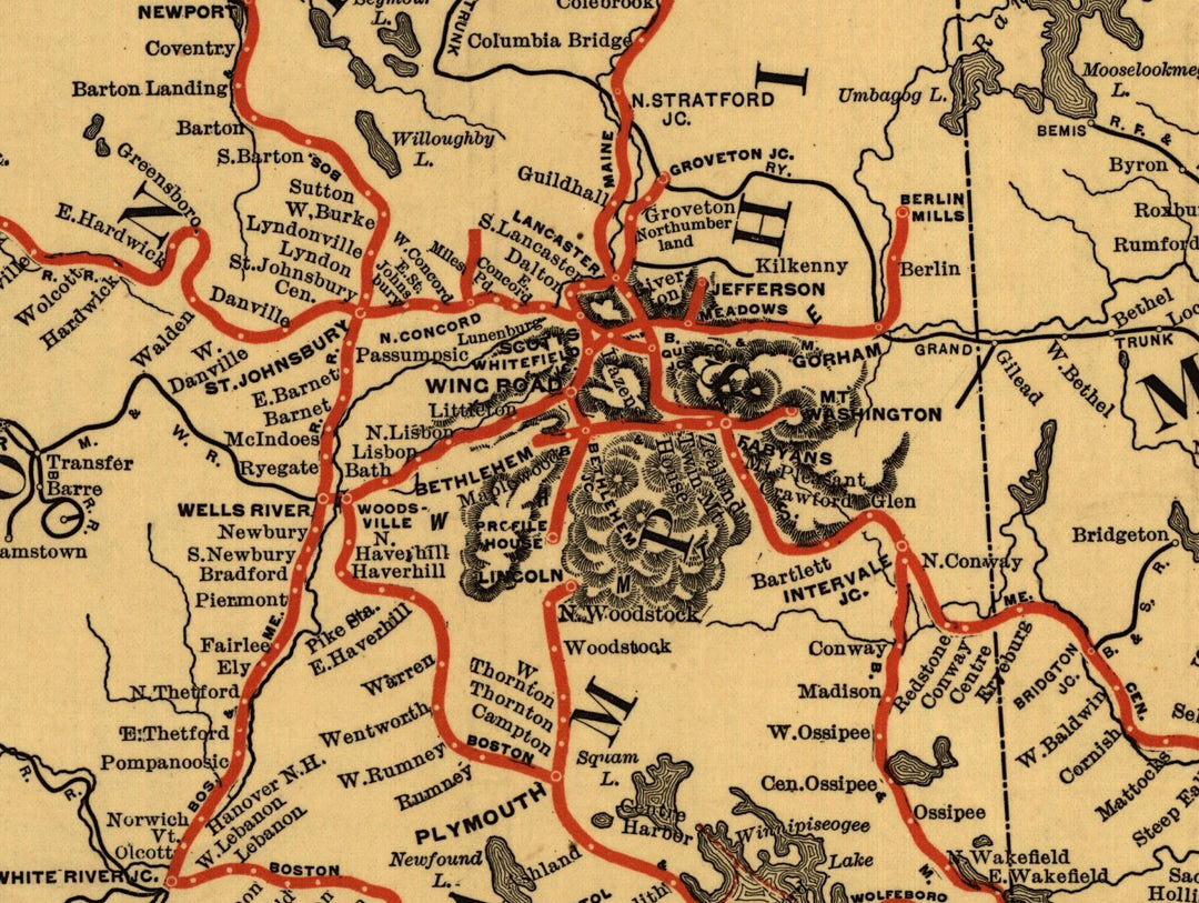 Boston &amp; Maine Railroads and Connections, 1898