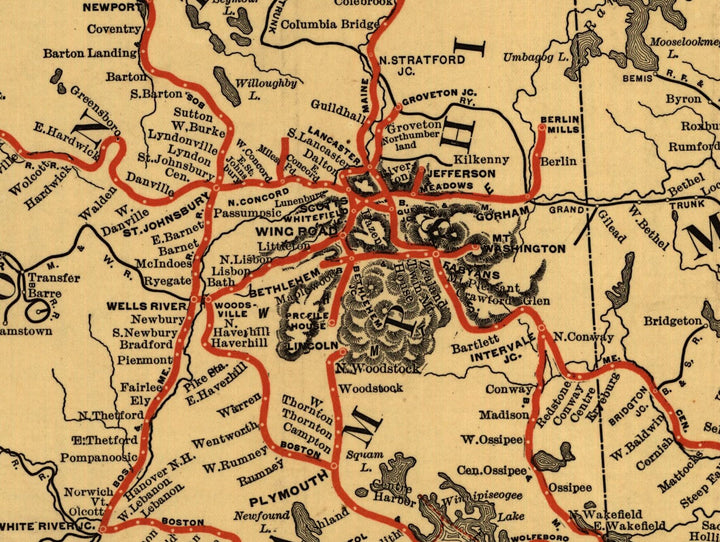 Boston &amp; Maine Railroads and Connections, 1898