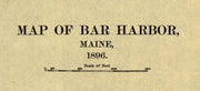 Map of Bar Harbor, Maine, 1896