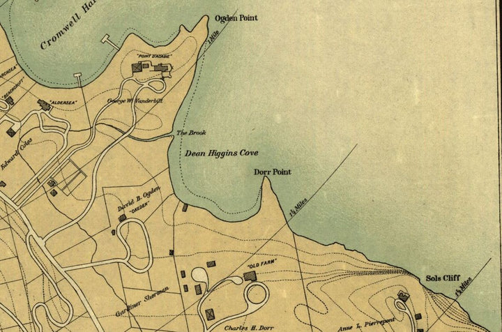 Map of Bar Harbor, Maine, 1896