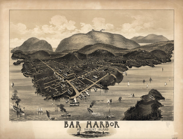 Bar Harbor, Mt Desert Island, Maine, 1886