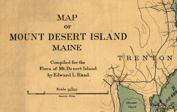 Map of Mt. Desert Island, 1893