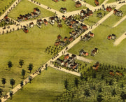 Bird's Eye View of Bangor, 1875