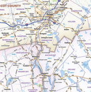 Southern Maine Regional Area Wall Map