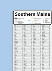 Southern Maine Regional Area Wall Map