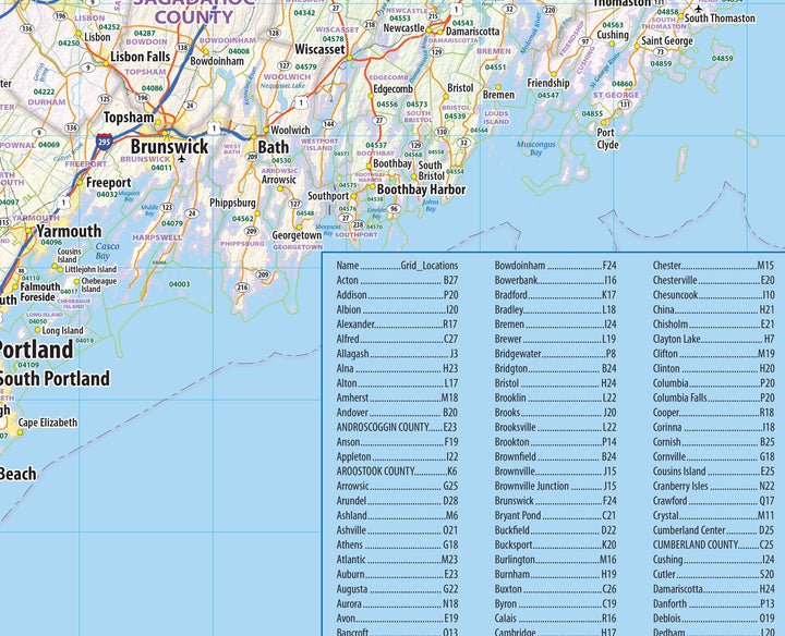 Maine Wall Map