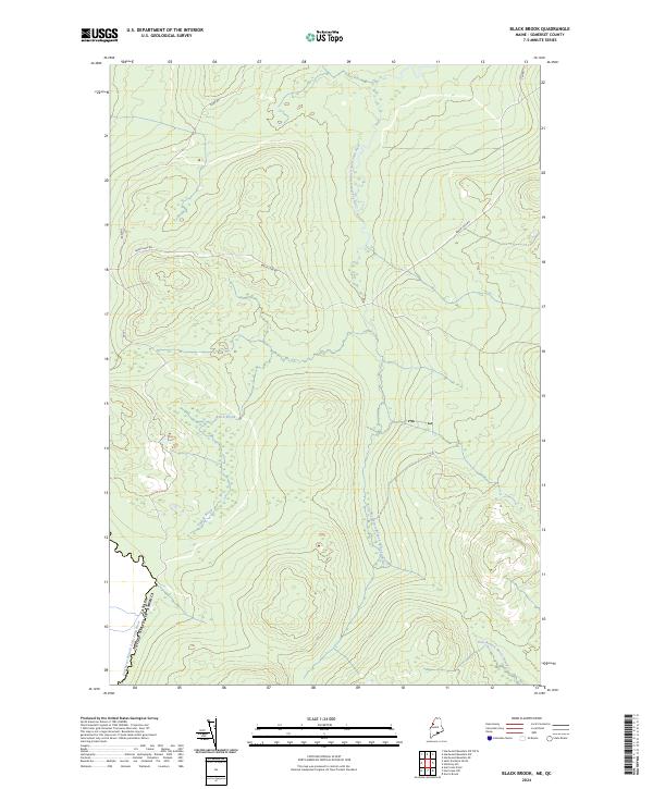 US Topo 7.5-minute map for Black Brook MEQC