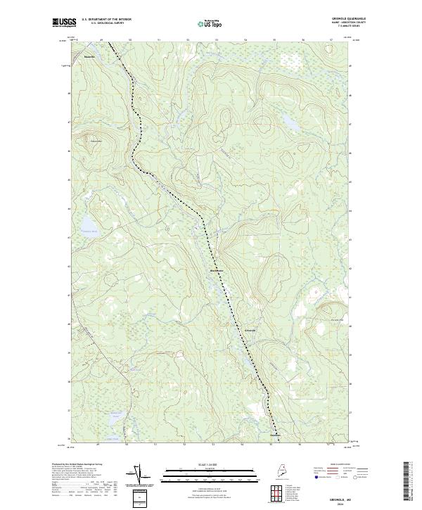 US Topo 7.5-minute map for Griswold ME