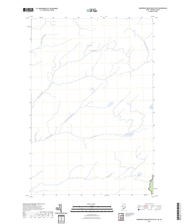 US Topo 7.5-minute map for Hardwood Mountain SW OE W MEQC