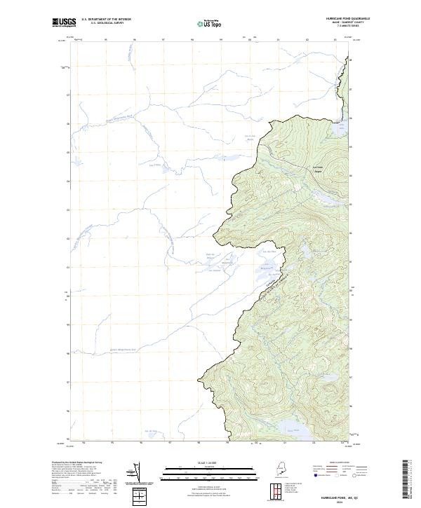 US Topo 7.5-minute map for Hurricane Pond MEQC