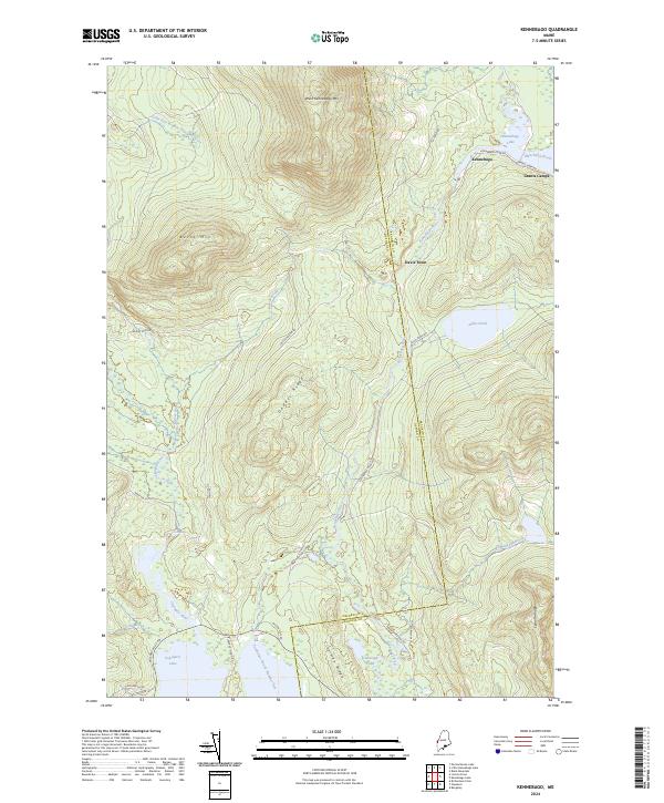 US Topo 7.5-minute map for Kennebago ME