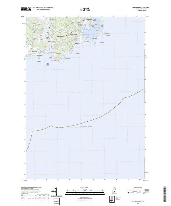 US Topo 7.5-minute map for Kennebunkport ME