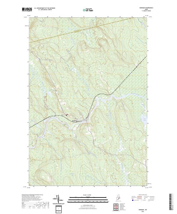 US Topo 7.5-minute map for Kingman ME