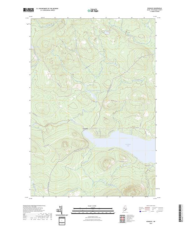 US Topo 7.5-minute map for Kokadjo ME
