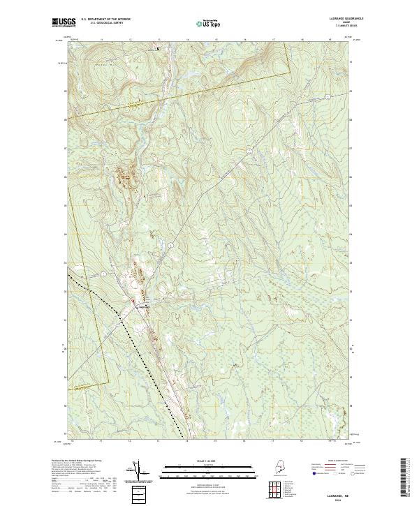 US Topo 7.5-minute map for Lagrange ME