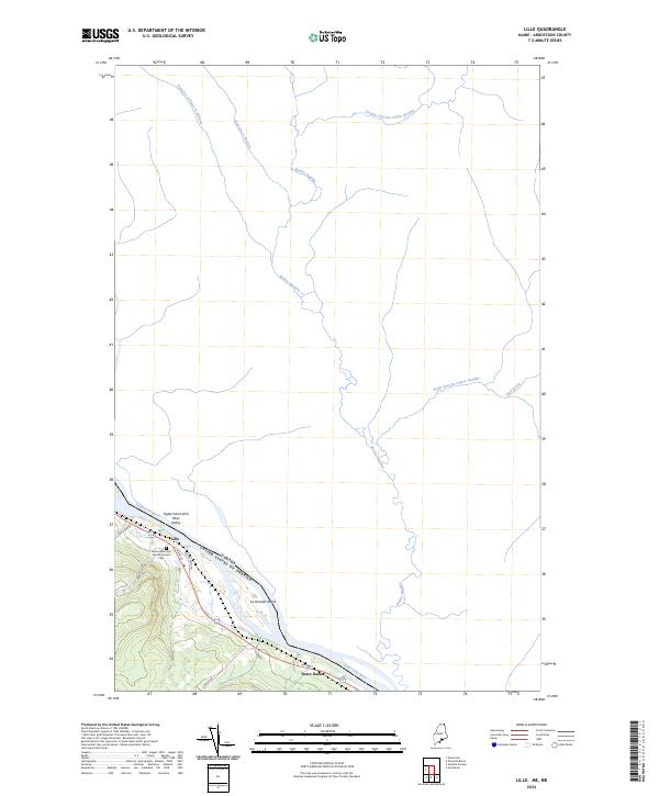 US Topo 7.5-minute map for Lille MENB – American Map Store