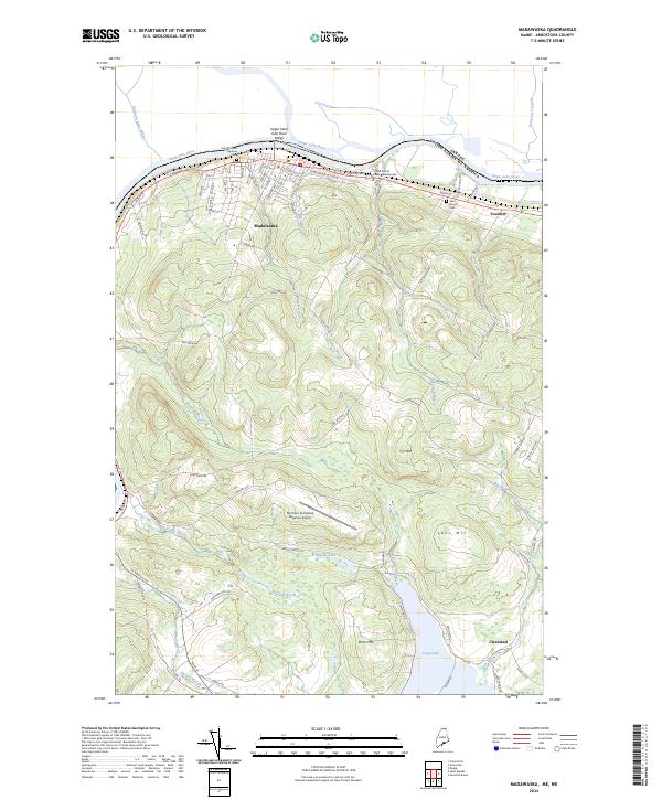 US Topo 7.5-minute map for Madawaska MENB