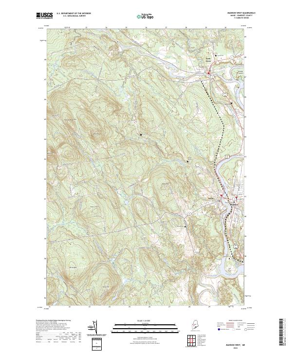 US Topo 7.5-minute map for Madison West ME