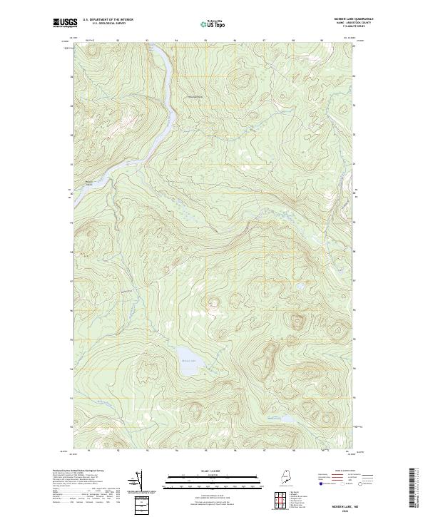 US Topo 7.5-minute map for McKeen Lake ME