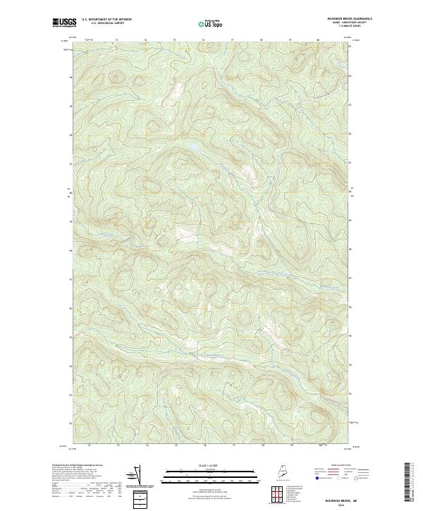 US Topo 7.5-minute map for McKinnon Brook ME