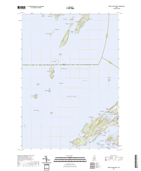 US Topo 7.5-minute map for North Haven West ME