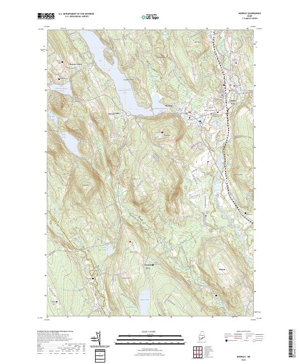 US Topo 7.5-minute map for Norway ME