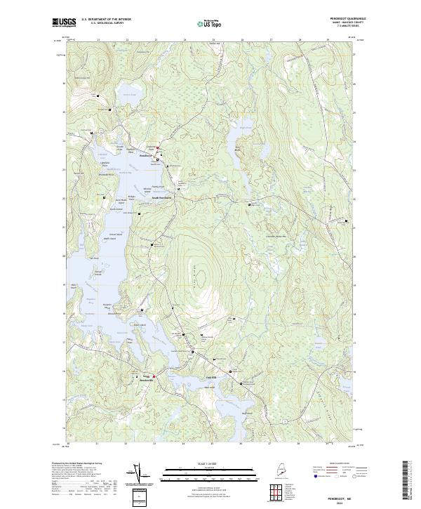 US Topo 7.5-minute map for Penobscot ME