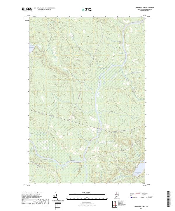 US Topo 7.5-minute map for Penobscot Farm ME