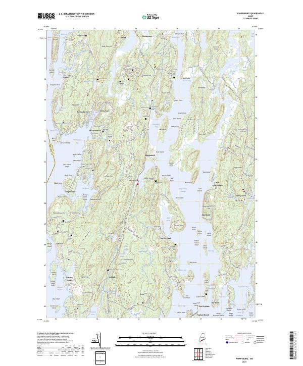 US Topo 7.5-minute map for Phippsburg ME