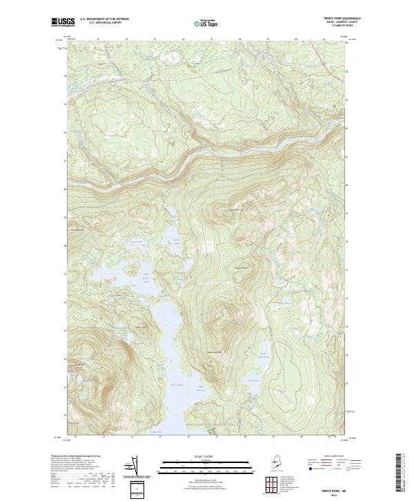 US Topo 7.5-minute map for Pierce Pond ME