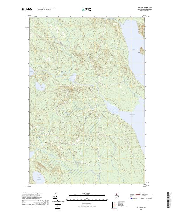 US Topo 7.5-minute map for Tramway ME