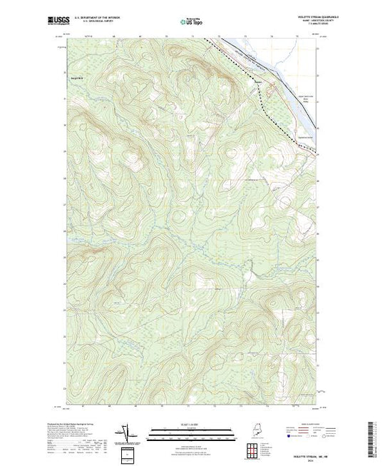 US Topo 7.5-minute map for Violette Stream MENB – American Map Store