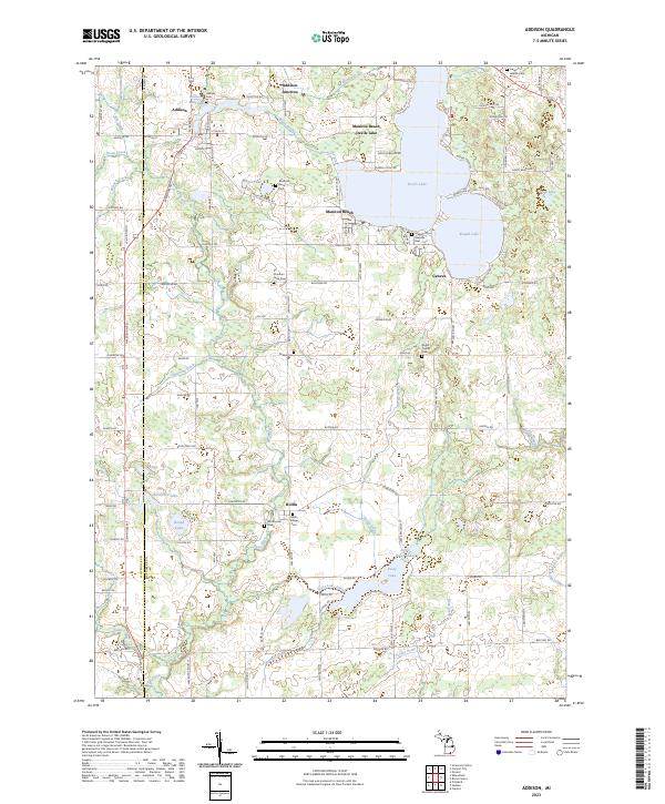 US Topo 7.5-minute map for Addison MI