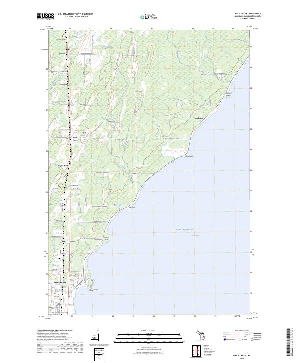 US Topo 7.5-minute map for Birch Creek MI