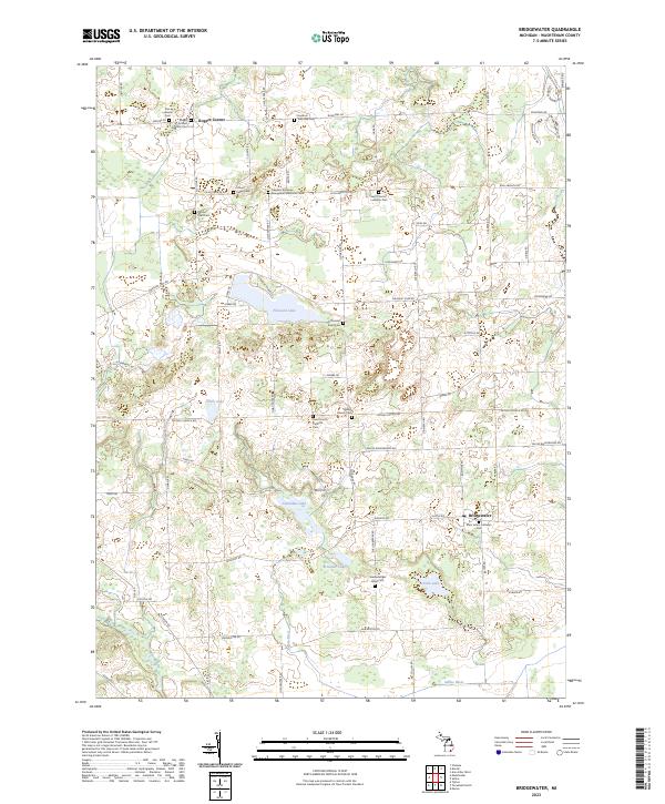US Topo 7.5-minute map for Bridgewater MI