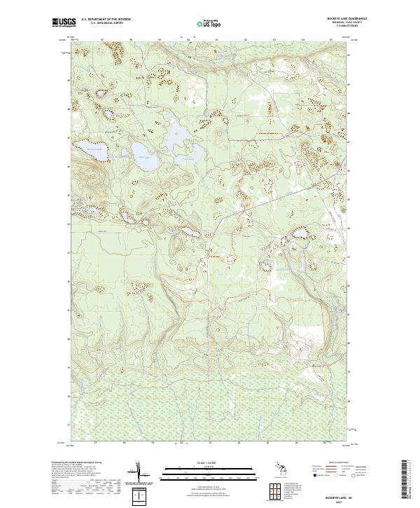 US Topo 7.5-minute map for Buckeye Lake MI